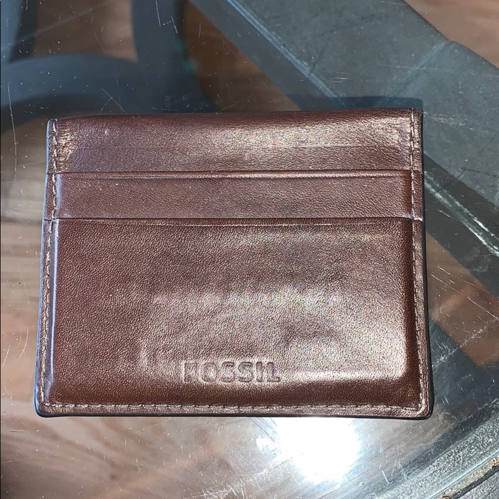 Gently used Fossil Magnetic wallet.